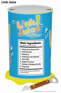 Link juice. Copyright ©2008 Elliance, Inc., http://www.elliance.com
